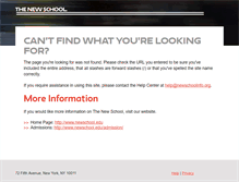Tablet Screenshot of newschoolinfo.org